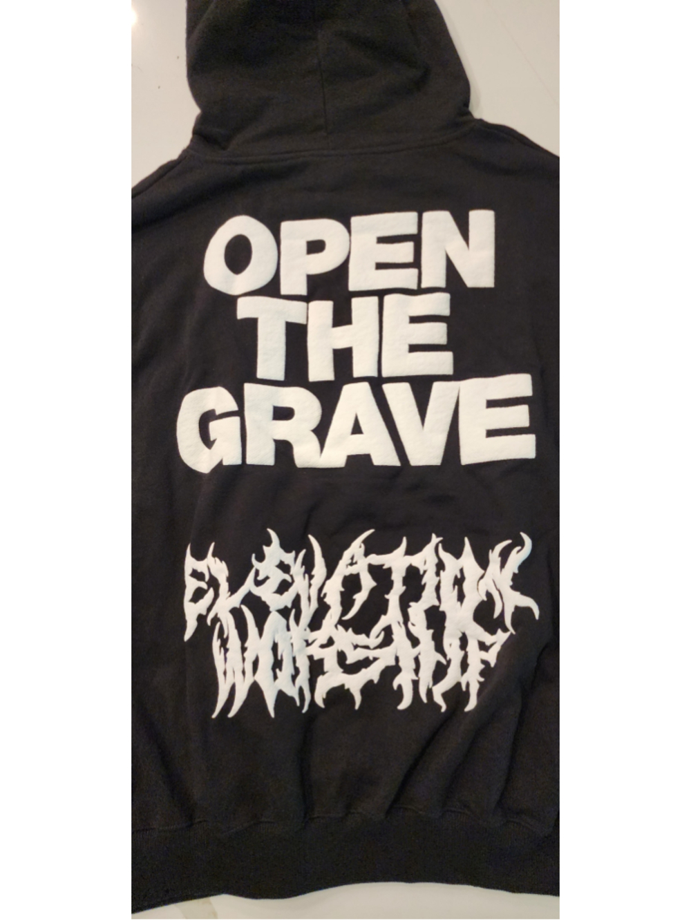 Elevation Worship "Open The Grave" Black Hoodie XL Men's Graphic Streetwear NWOT - Picture 5 of 10
